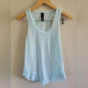 Bobi Los Angeles Lightweight Jersey Curved Hem Tank,  Light Blue, Size‎ XS